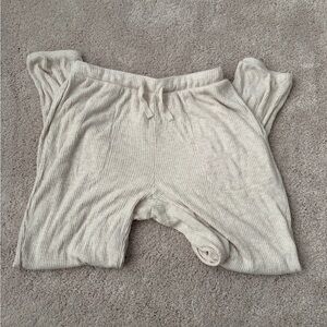 Auden Cream Ribbed Pajama Set